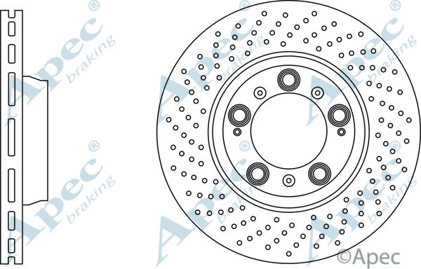 APEC BRAKING stabdžių diskas DSK3110